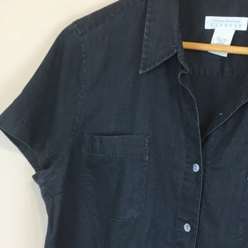 Express Linen Shirt - Black